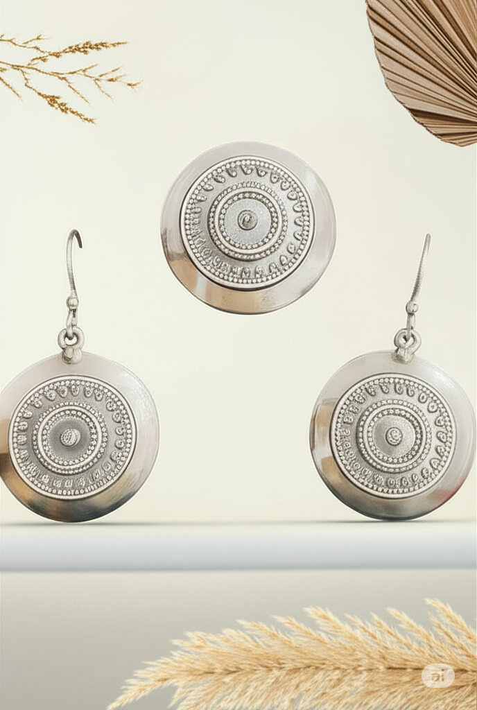 Intricate Silver Bloom: A 925 Sterling Set. Made With 925 Silver/ Stamped with 925